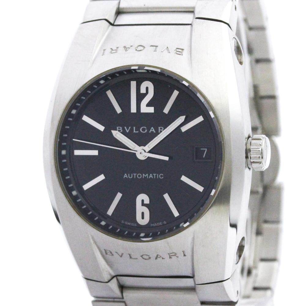 BVLGARI Ergon Chronograph Steel Automatic Unisex Watch EG35S Polished